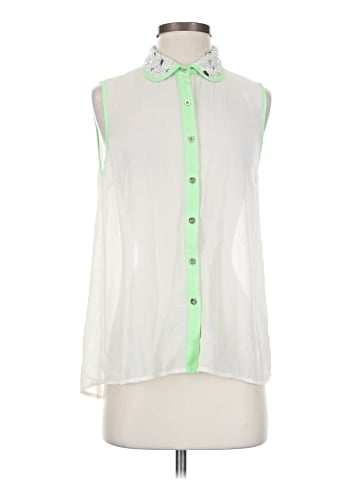 Umgee Sleeveless Button-Down Shirt (view 1)