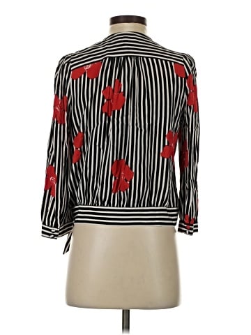 Madewell Wrap Top in Candied Orchids (view 2)