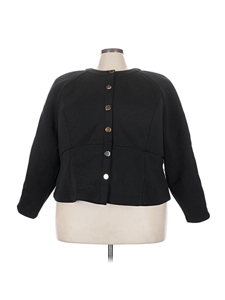 Pre-owned Eloquii Jacket In Black