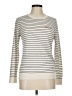 Banana Republic Stripes Ivory Silk Pullover Sweater Size M - photo 1