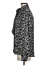 Express 100% Recycled Polyester Floral Black Long Sleeve Blouse Size M - photo 5