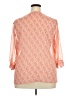 Talbots Outlet 100% Polyester Orange 3/4 Sleeve Blouse Size 2X - photo 2
