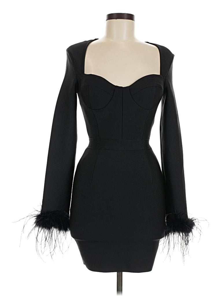 Pre-owned Unbranded Cocktail Dress In Black