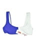 Solid & Striped Color Block White Swimsuit Top Size M - photo 1