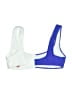 Solid & Striped Color Block White Swimsuit Top Size M - photo 2