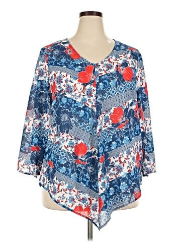 Ruby Rd. 3/4 Sleeve Blouse (view 1)