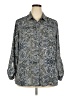 Westport 1962 100% Polyester Paisley Gray 3/4 Sleeve Blouse Size 2X - photo 1