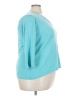 Cato 100% Acrylic Teal 3/4 Sleeve Top Size 22 - photo 4