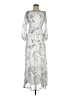 Milly 100% Rayon Silver Casual Dress Size 6 - photo 1