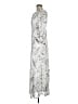 Milly 100% Rayon Silver Casual Dress Size 6 - photo 5