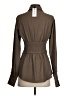 Dynamite Brown Long Sleeve Blouse Size XS - photo 2