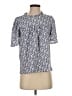 Ann Taylor LOFT Floral Blue Short Sleeve Blouse Size S - photo 1
