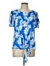 One World 100% Polyester Blue Short Sleeve T-Shirt Size L - photo 1