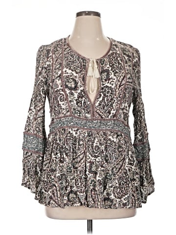 American Eagle Outfitters Long Sleeve Blouse (view 1)