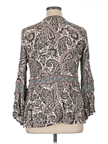 American Eagle Outfitters Long Sleeve Blouse (view 2)