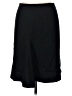 Joseph 100% Laine (wool) Solid Black Wool Skirt Size L - photo 2