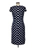 Eliza J Polka Dots Blue Casual Dress Size 12 - photo 2
