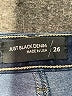 Just Black Stripes Blue Jeans Size 26 waist - photo 4
