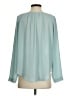 Lush 100% Polyester Teal Long Sleeve Blouse Size S - photo 2