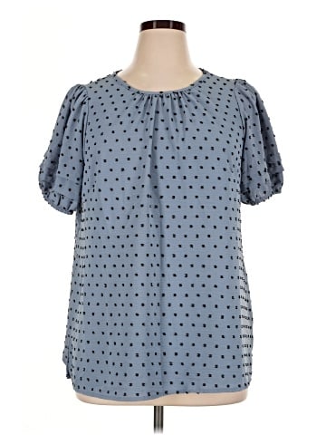 BLOOMCHIC Short Sleeve Blouse (view 1)