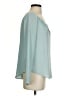 Lush 100% Polyester Teal Long Sleeve Blouse Size S - photo 4