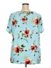Cathy-Jo Blue Short Sleeve Blouse Size 2X - photo 2