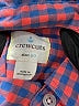 Crewcuts Checkered-gingham Orange Short Sleeve Button-Down Shirt Size 6 - 7 - photo 3