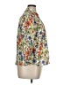 Zara Basic Floral Orange 3/4 Sleeve Blouse Size XL - photo 4