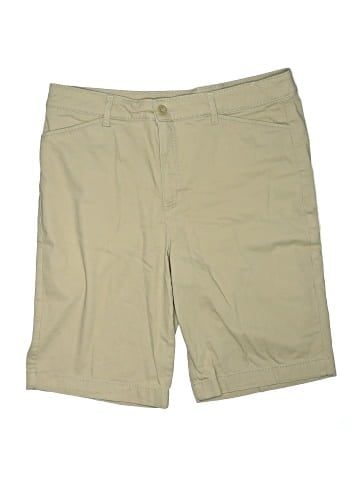 St. John's Bay Khaki Shorts (view 1)
