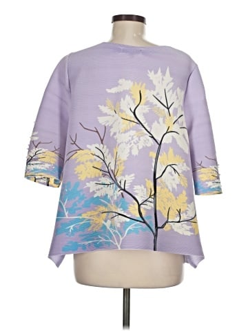Beulah Style 3/4 Sleeve Blouse (view 2)