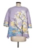 Beulah Style Floral Purple 3/4 Sleeve Blouse One size - photo 2