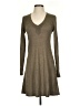 Peruvian Connection Solid Gray Casual Dress Size S - photo 1