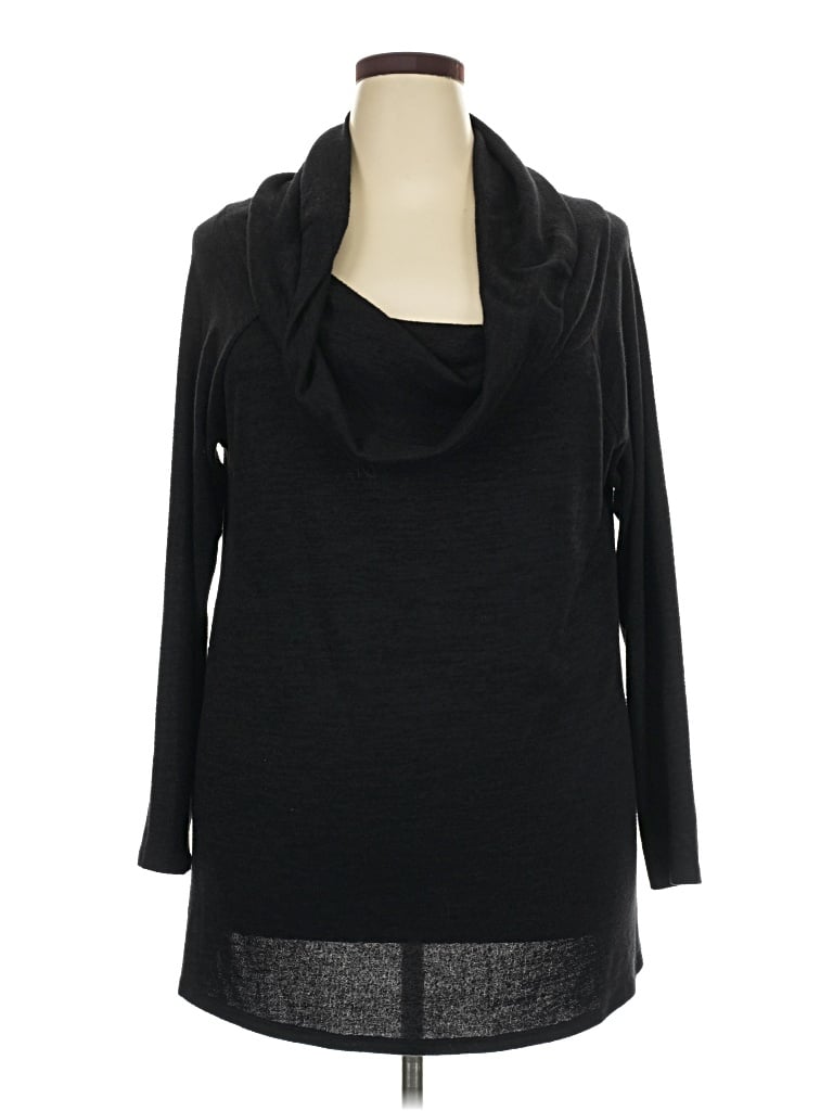Pre-owned A.n.a. A New Approach Turtleneck Sweater In Black
