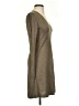 Peruvian Connection Solid Gray Casual Dress Size S - photo 4