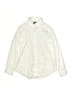 Lands' End 100% Cotton Solid Ivory White Long Sleeve Button-Down Shirt Size 12 - photo 1