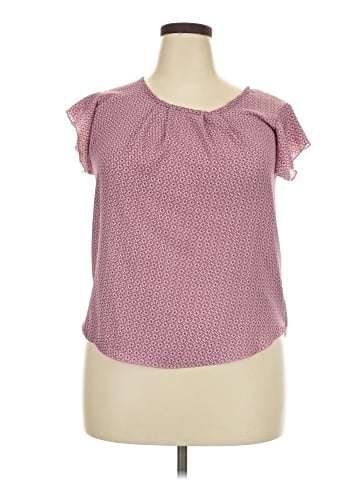 NY Invasion Short Sleeve Blouse (view 1)