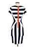 Esley Stripes White Casual Dress Size S - photo 2