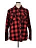 Unbranded Plaid Red Long Sleeve Button-Down Shirt Size XL - photo 1