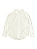 Lands' End 100% Cotton Solid Ivory White Long Sleeve Button-Down Shirt Size 10 - photo 1