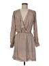Parker 100% Silk Tan Casual Dress Size M - photo 1