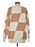 BEIGE BOTANY Checkered-gingham Tan Pullover Sweater Size S - photo 2
