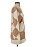 BEIGE BOTANY Checkered-gingham Tan Pullover Sweater Size S - photo 4