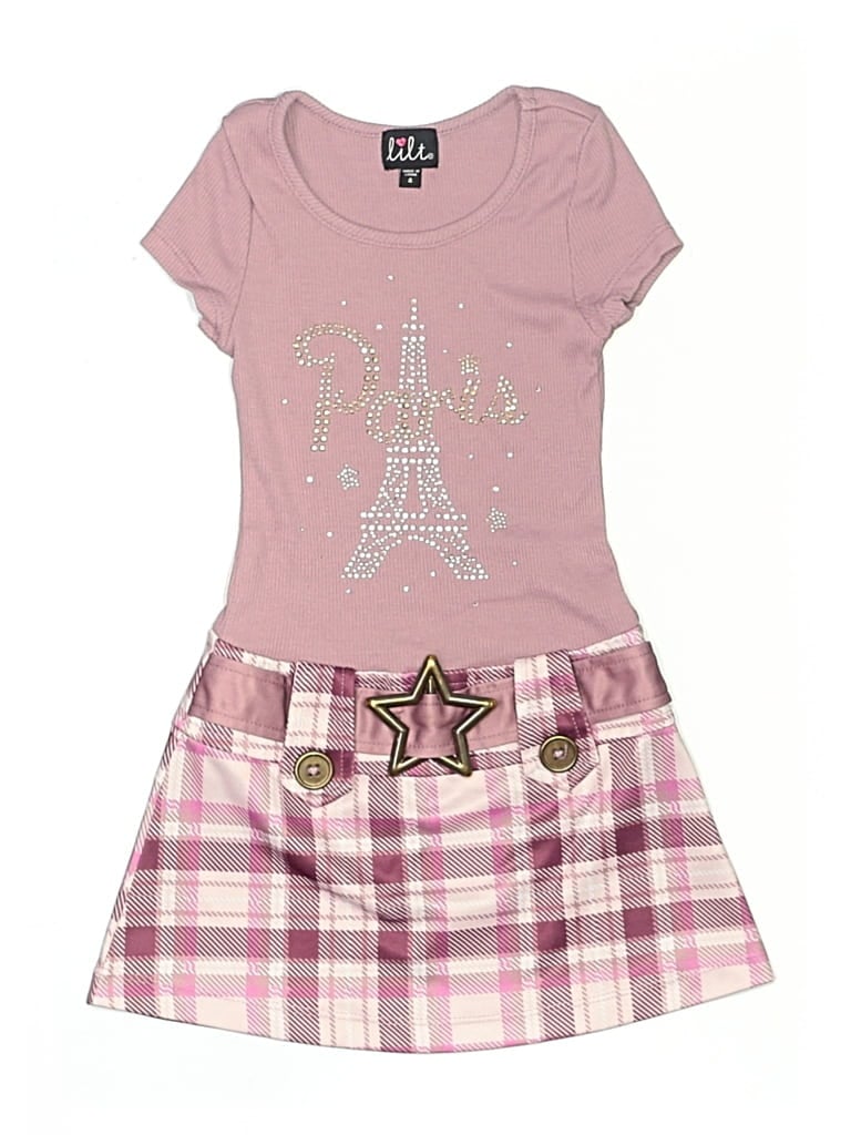 Pre-owned Lilt Kids' Dress In Pink