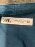 Zara Solid Teal Long Sleeve Button-Down Shirt Size M - photo 7