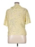 Flax Floral Yellow Short Sleeve Blouse Size 14 (L) - photo 2