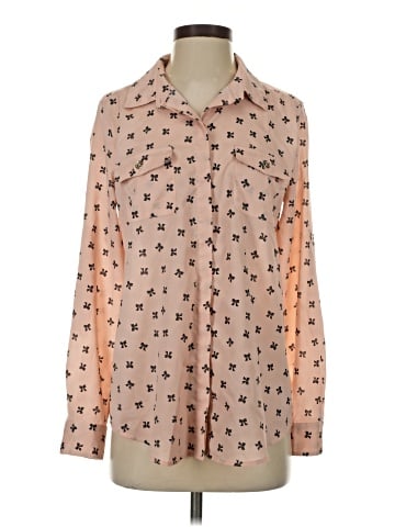 Karl Lagerfeld Paris Long Sleeve Blouse (view 1)