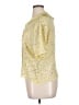 Flax Floral Yellow Short Sleeve Blouse Size 14 (L) - photo 5