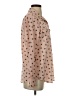 Karl Lagerfeld Paris 100% Polyester Polka Dots Tan Pink Long Sleeve Blouse Size S - photo 4