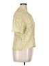 Flax Floral Yellow Short Sleeve Blouse Size 14 (L) - photo 4