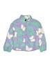 Lucky Brand 100% Polyester Hearts Purple Snow Jacket Size 10 - 12 - photo 1